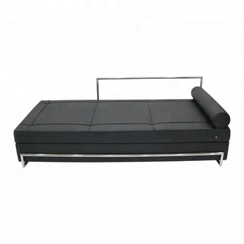 Modern Clic Indoor Daybed Furniture Stainless Steel Sofa Bed Modern Clic Indoor Daybed Furniture Stainless Steel Sofa Bed Genuine Leather