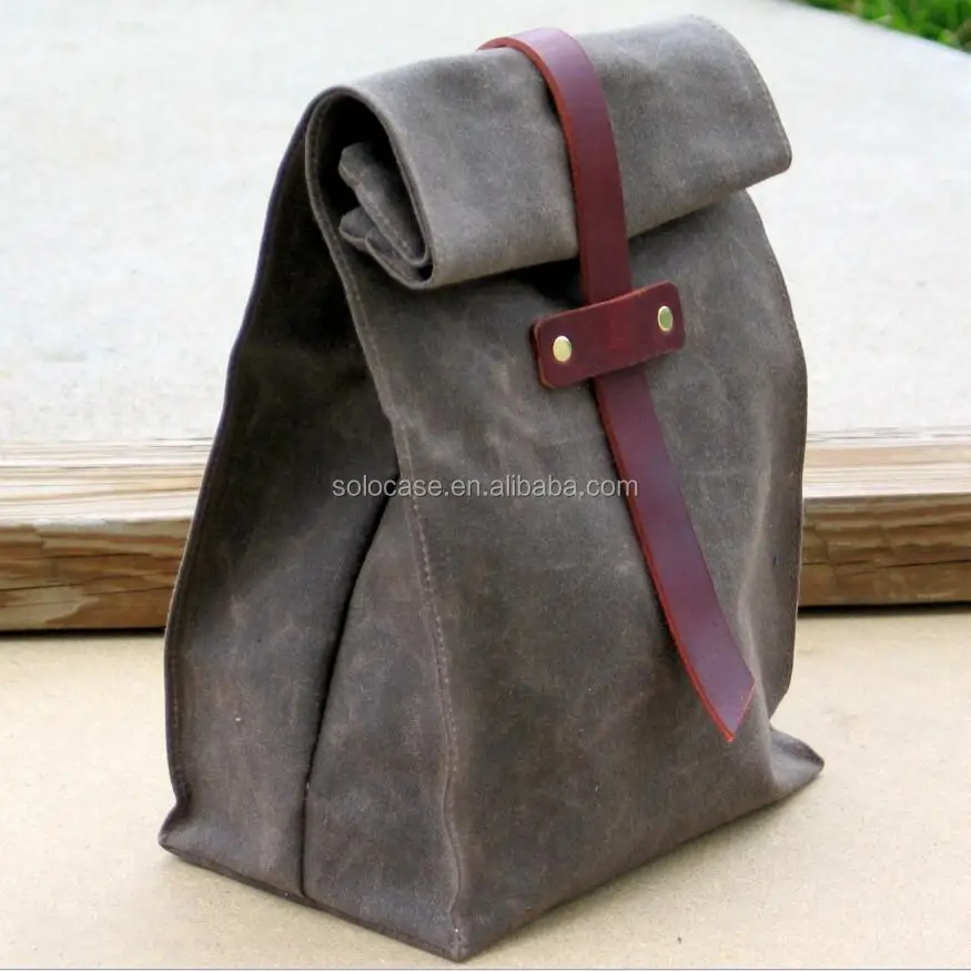 Waxed Canvas Lunch Bag