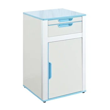 Hospital Patient Medical Metal Locker Bedside Table With Drawer