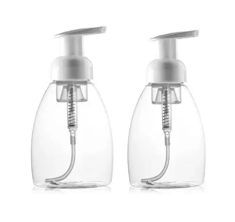 custom your logo 250ml clear hand wash plastic foam pump bottle with good price
