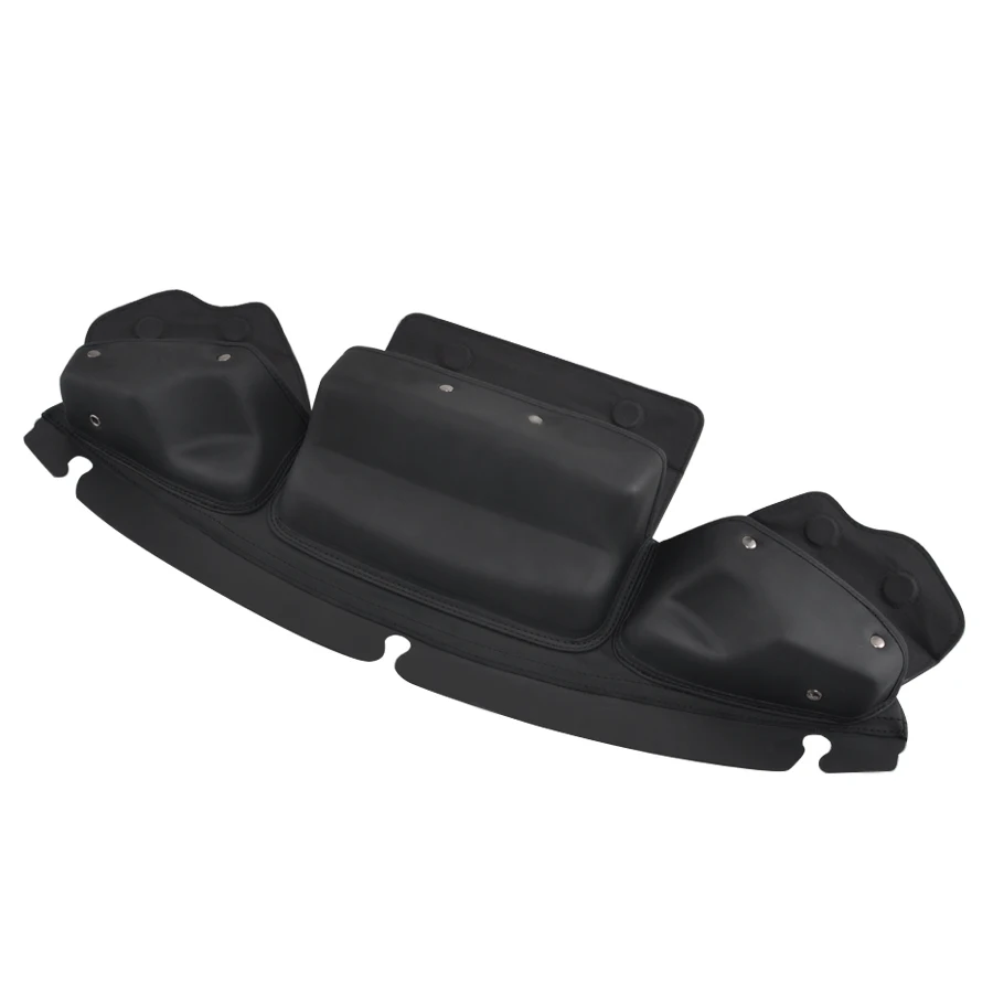 Motorcycle Windshield Bag Saddle Tri Pouch 3 Pocket Fits For Harley