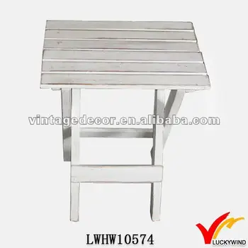 small folding wooden stool