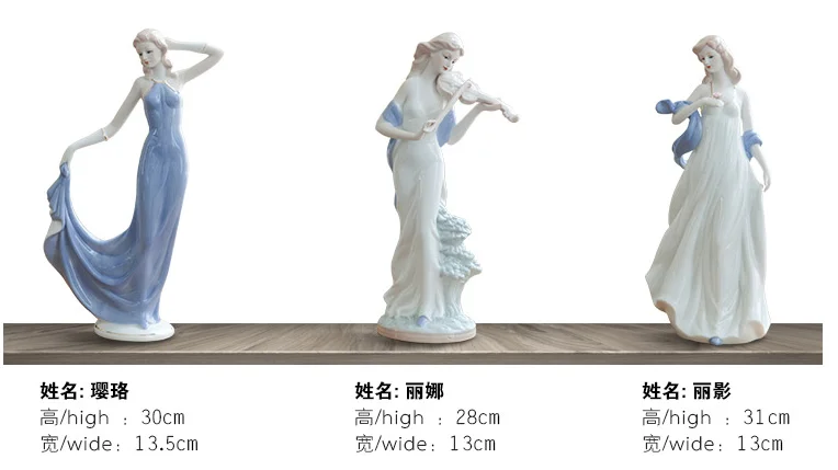 ceramic lady figures 