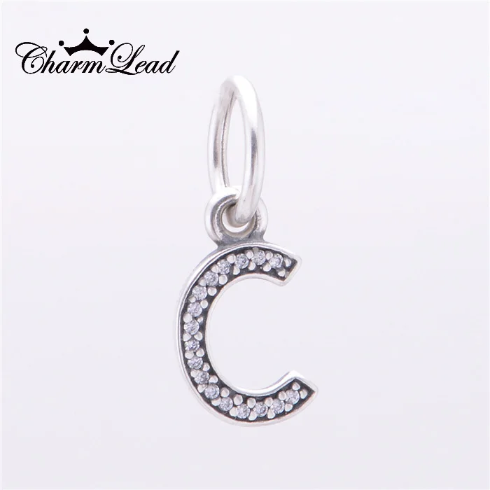 charm pandora originale lettera c charm pandora originale lettera c