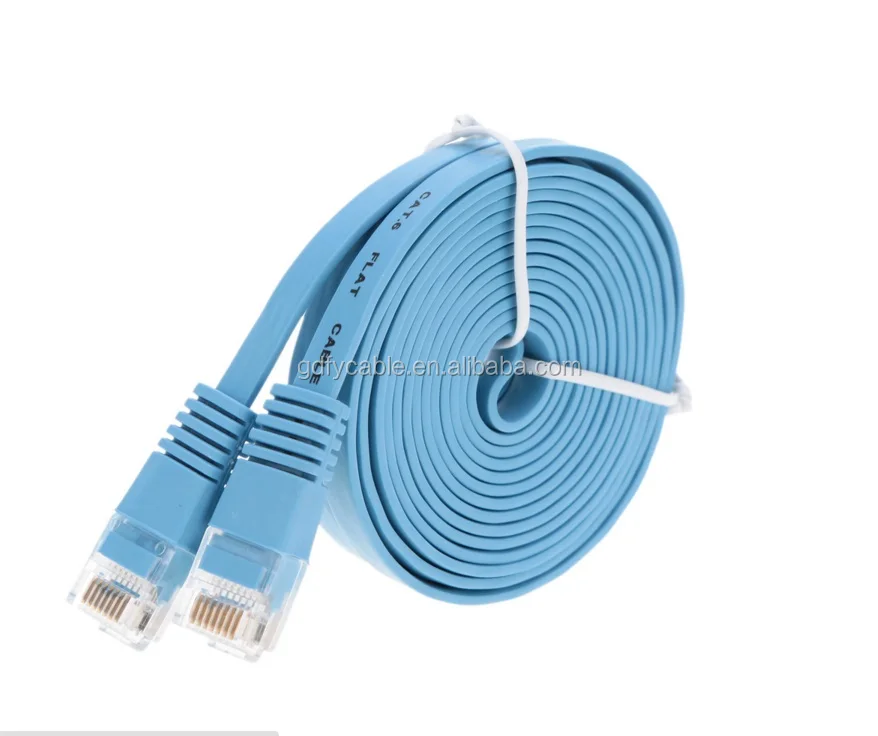 Utp Cat6 Flat Patch Cable Super Slim Flat Cat6 Patch Cord