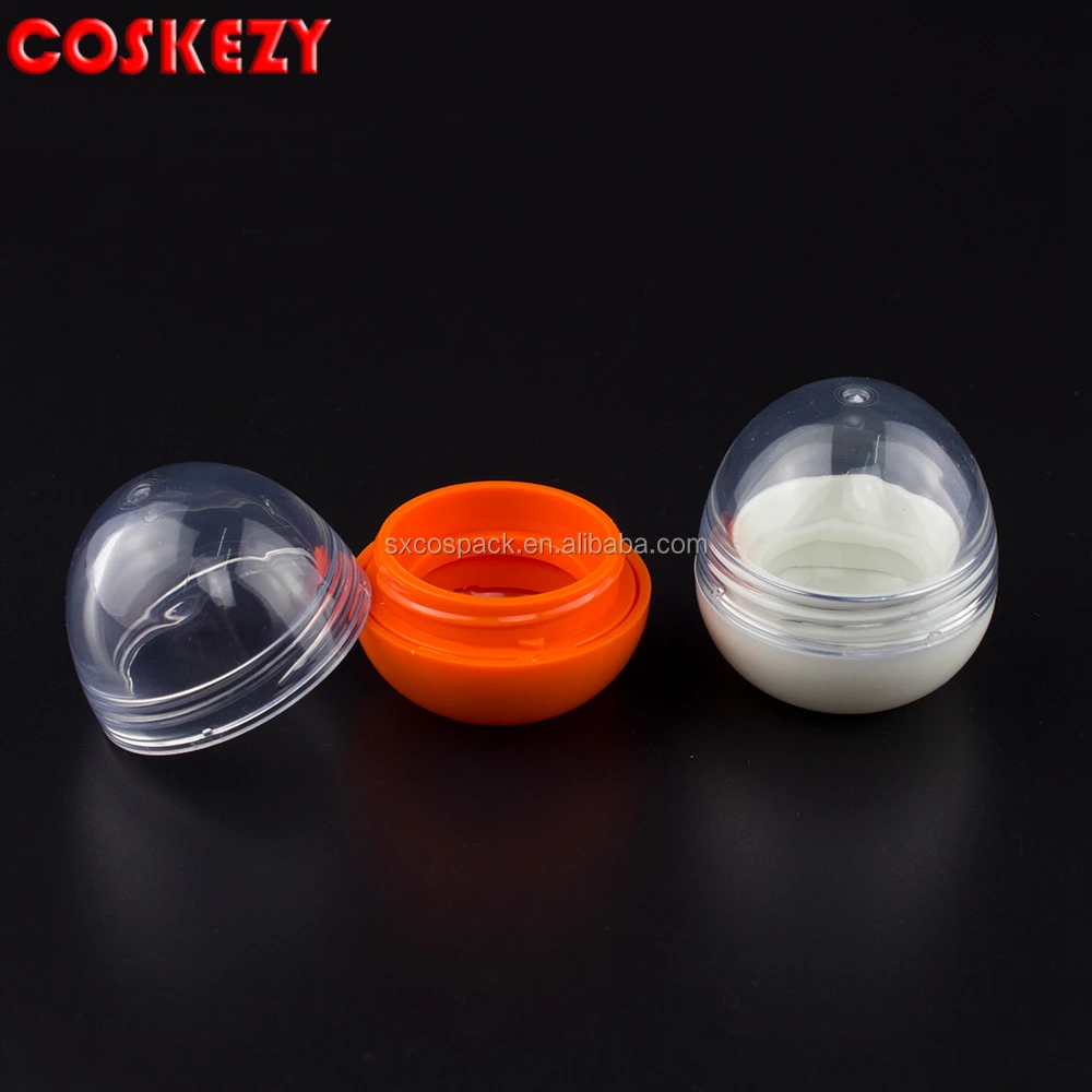 Wholesale Empty Plastic 10g Lip Balm Container With Clear Lid,Mini