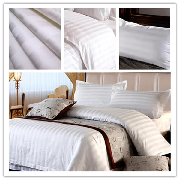 hotel-textile-100-cotton-bedding-hs-code-250-tc-white-stripe-satin