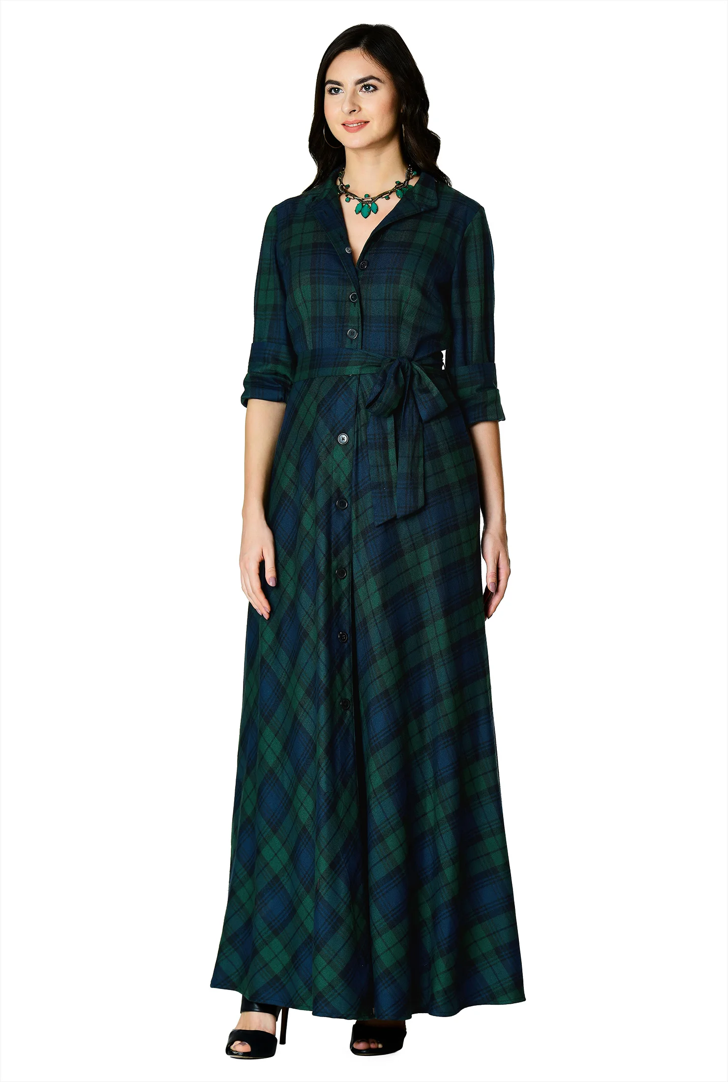 maxi shirtdress