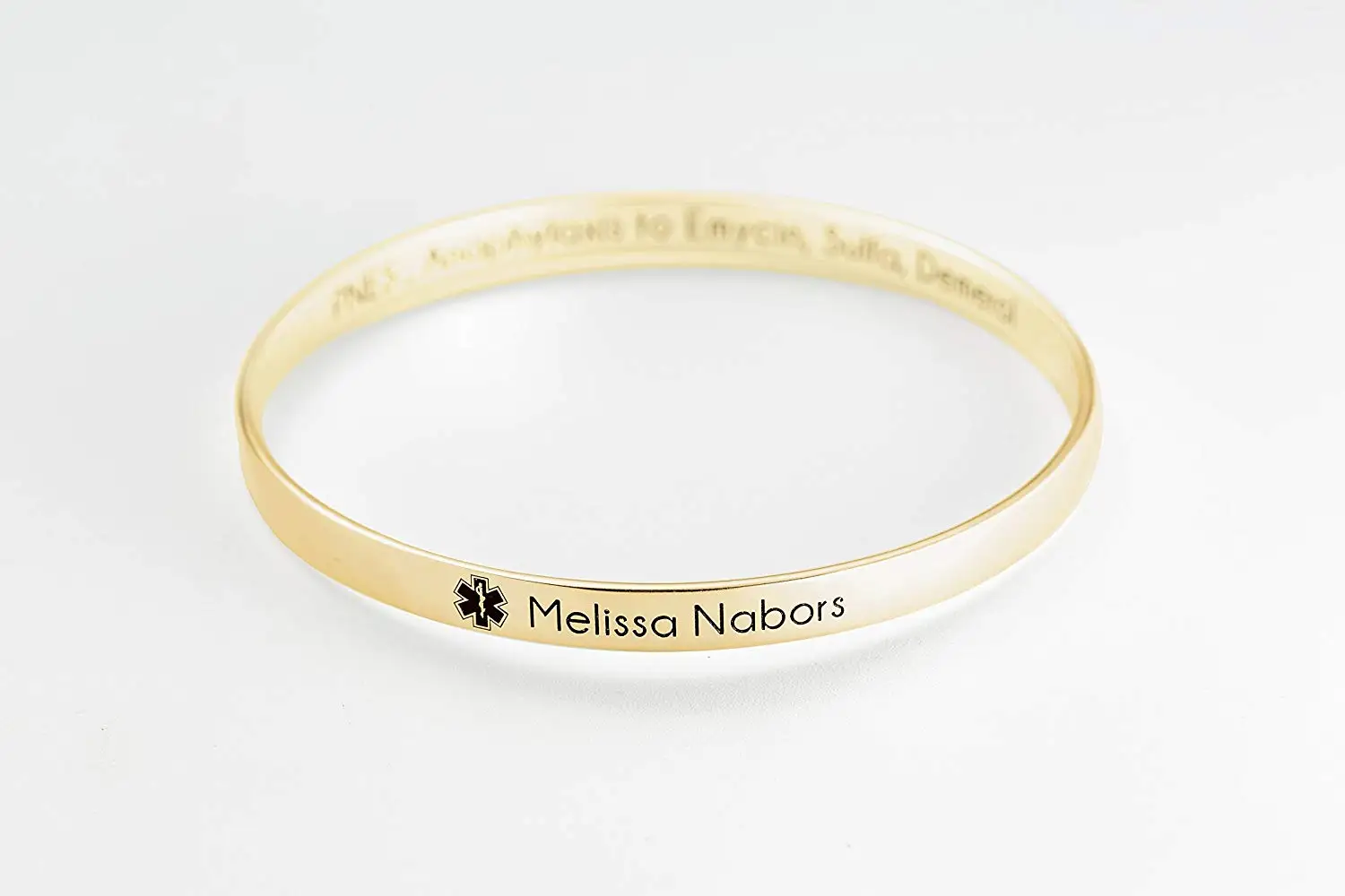 JF.JEWELRY Personalized Custom Engraving Stainless Steel Silicone Band Bracelet for Kids Adjustable Blue