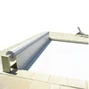 square PC polycarbonate swimming pool plastic mesh rigid slatted pool cover new safety electric pool cover roller