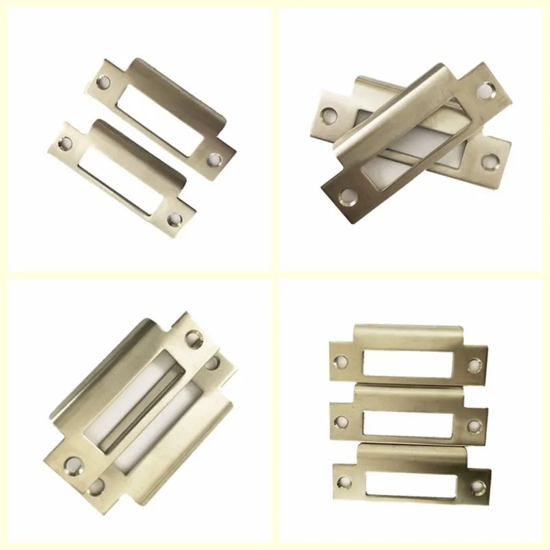 Metal Door Lock Strike Cover Plate With Screw Hole Buy Door Lock