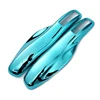 For Porsche Chrome Light Blue Remote Key Cover Case Skin Shall cap , Protection Custom Car Filp key Case