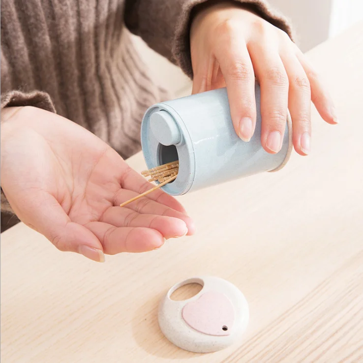 环保便宜塑料压力自动牙签盒客厅牙科检查器创意便携式牙签盒