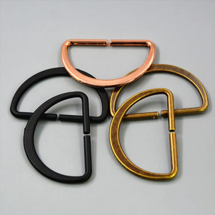 Metal D Ring Hook Buckles 20mm Belt Buckle Sewing Hook Clips D Rings