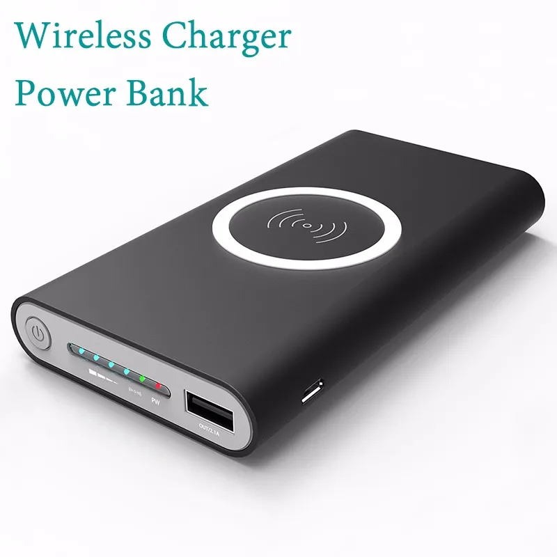 China oem 10000mah 3 in 1 Qi standard portable smart phone wireless charger power bank for iphone 8 8p X Xr Xs max - ANKUX.COM