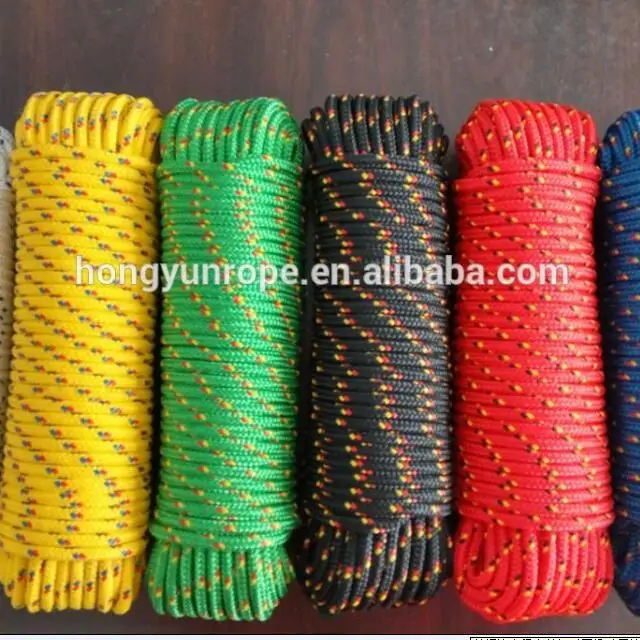 Cuerda de polipropileno de 6 mm; color blanco 50 m rojo o amarillo azul varios tama/ños disponibles negro verde azul