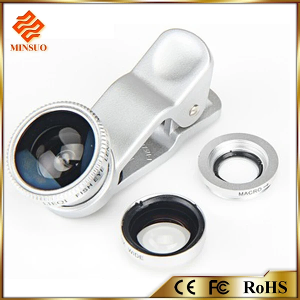 Shenzhen Minsuo 3 in 1 Mobile Phone Camera Lens with 180 Degree