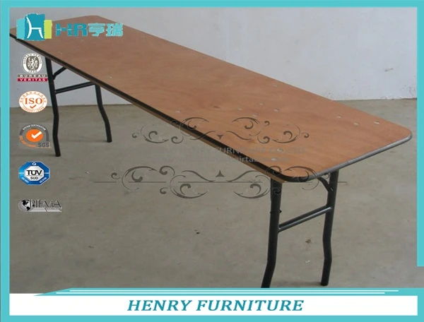 China Folding Solid Wood Table Whole Alibaba Plywood Solid Wood Fold Table For 8 10 Person Seating