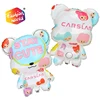 High quality customization cartoon bear boys and girl doll foil balloons party decoration