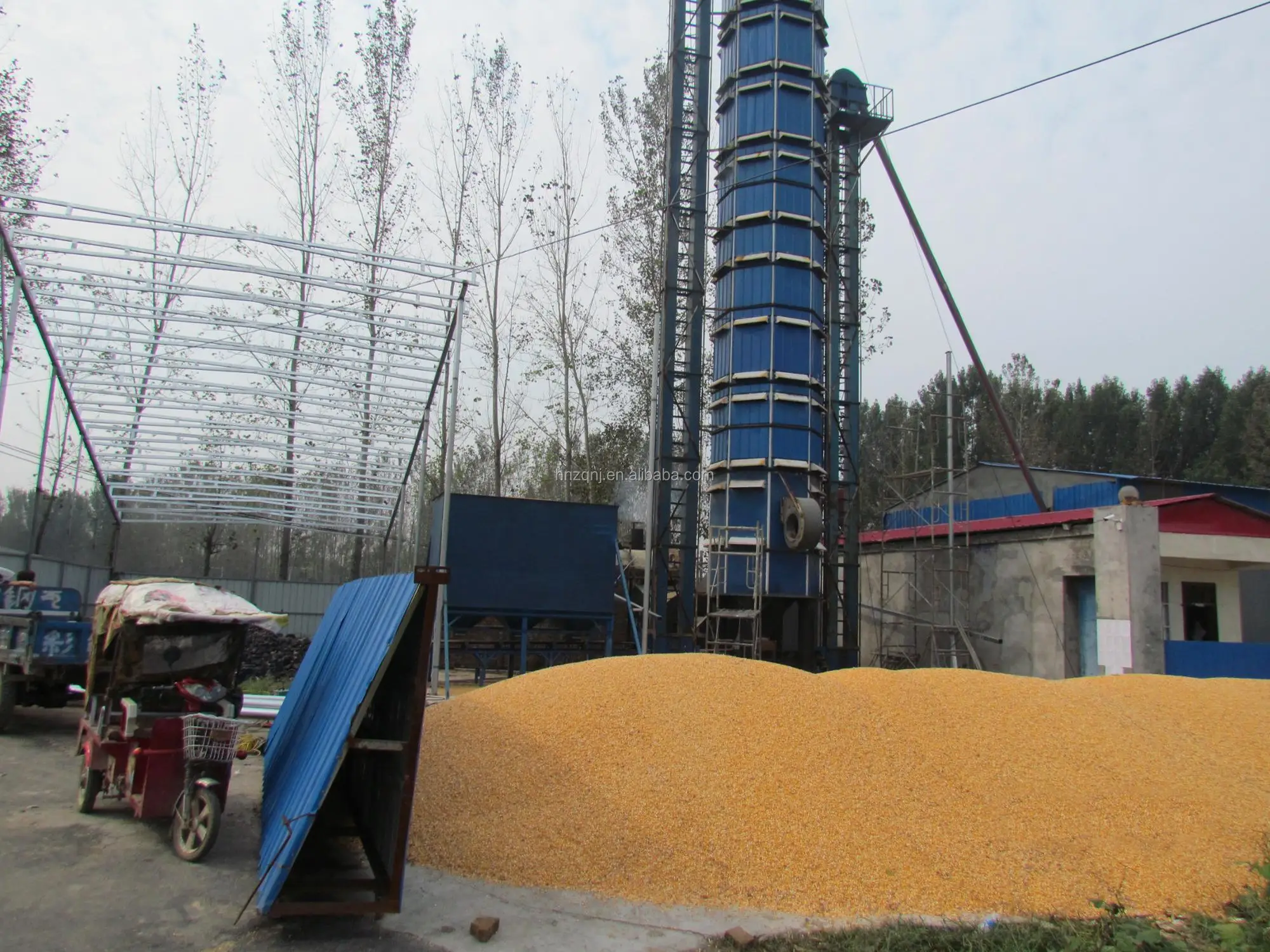 Best Selling TianZhongQI60T/100T/150T Agricultural dryer Machine for corn,soy,wheat grain drying tower for sale