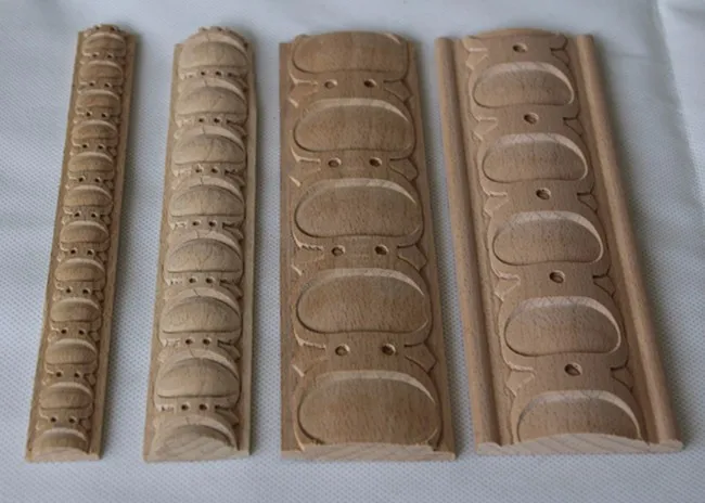 carved solid wood moulding/carving beech wood moulding/half round wood trim