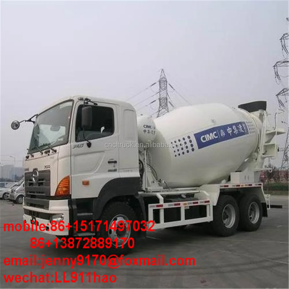 Japan Brand Hino Concrete Mixer Truck Lhd 6*4 10cbm Sale For Concrete