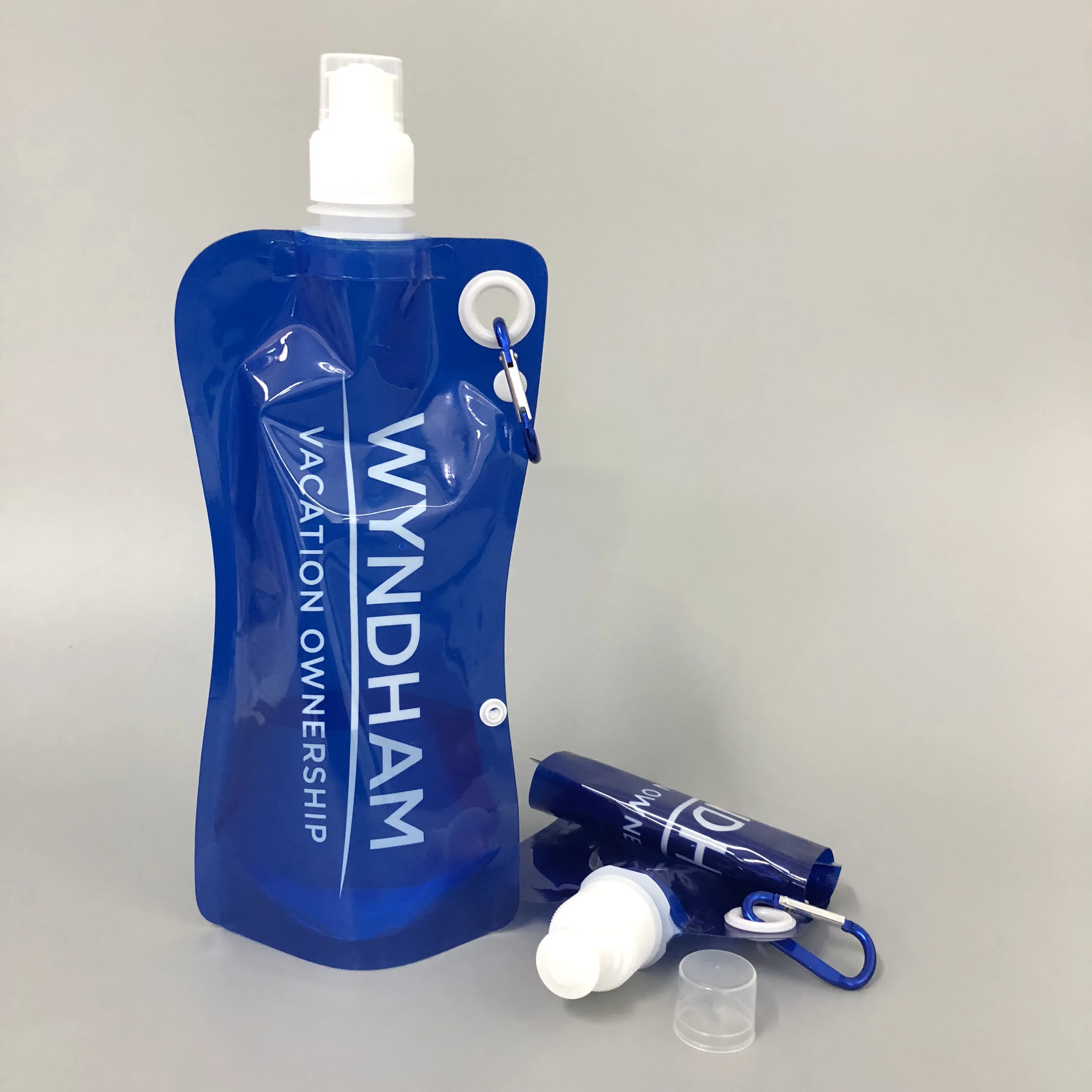clear folding sports water bottle