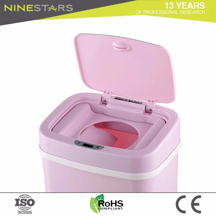 Smart Plastic Touchless Baby Diaper Pail Sensor Baby Diaper Trash Can