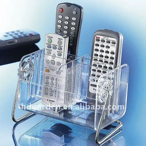 Storage Box For Tv Remote Control & Phone Desktop Clear Transparent