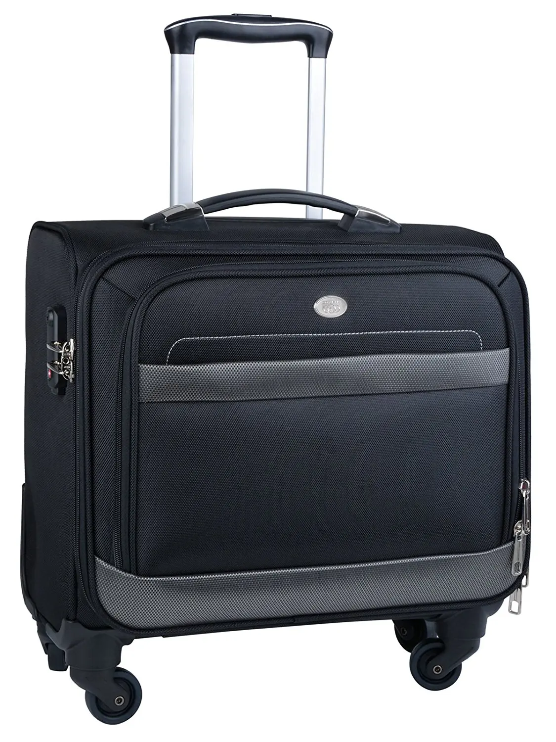 leather rolling laptop case