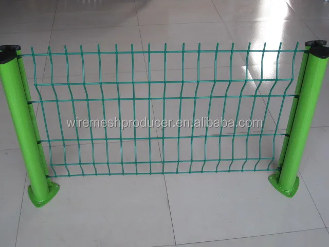 welded wire mesh fence pvc coated green fence