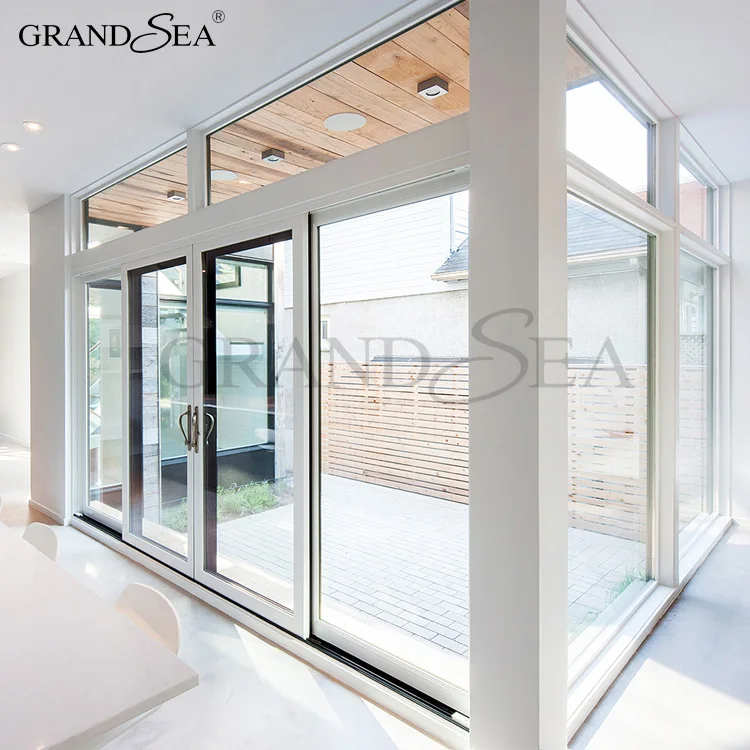 Standard Size Insulated Roller Shutter 4 Panel Sliding Glass Door
