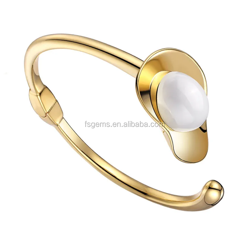 Fashion Intelligent Jewelry Lotus Smart Bangle for Women
