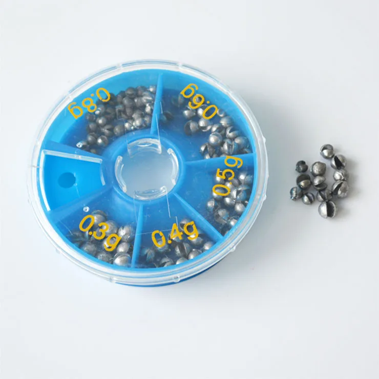 Free Fishing Tackle Samples Boxpacked 0.3g0.8g Sinker Moulds Lead