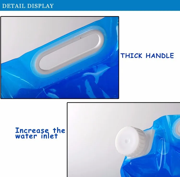 China best price eco friendly feature 5L/10L can foldable plastic water bottle