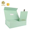 ECO Friendly Green Colored Megnet Cardboard Paper Chocolate Gift Box with Clear Window on Top
