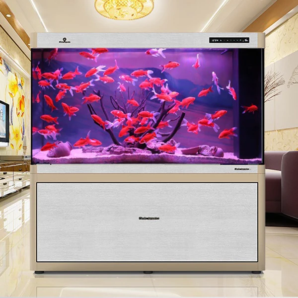 Best-selling Wood Grain Surface Glass Aquarium Fish Tank For Home 