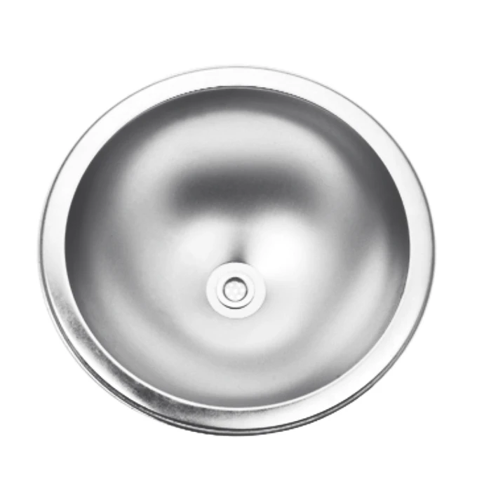 Venta al por mayor precio fregaderos de acero inoxidable redondos