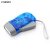 CYSHMILY 3 Led Emergency Camping With Spontaneous Electric Torch,Mini Hand Pressure Power Led Dynamo Flashlight