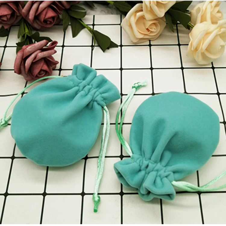 Velvet Drawstring Pouch Jewelry Baggie Ring Party Wedding Gift - Foto 4