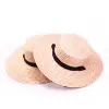 New womens 100% Natural Grass straw hat with strap