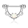 Trendy Jewelry Nipple Piercing jewelry opal Nipple Ring
