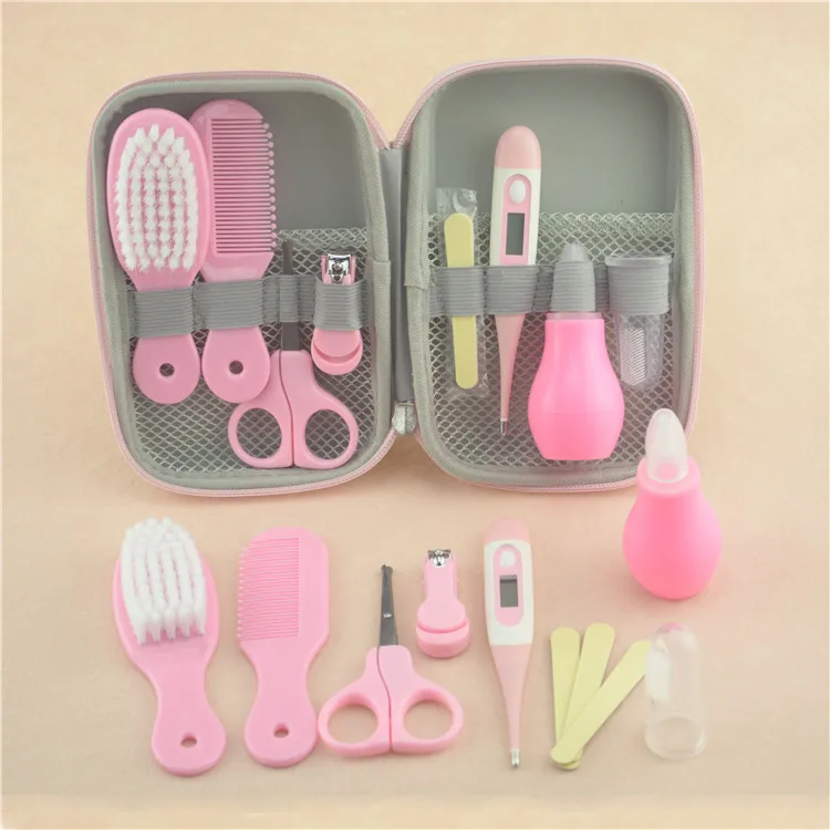 Fantastic Quality 8pcs Kids Manicure Set Baby Nail Care Kit In Zipper