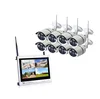 Wholesale DIY 2MP 12.5 Inch lcd monitor Wifi NVR 1080P Outdoor 8CH Home Security Camera System Wireless