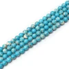 Cheap Turquoise Gemstone Loose Beads Round 6mm 8mm Energy Stone Healing Power for Jewelry Making Chinese Blue Turquoise