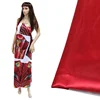 Digital location pattern print satin fabric for dress material for women wholesale boutique clothing