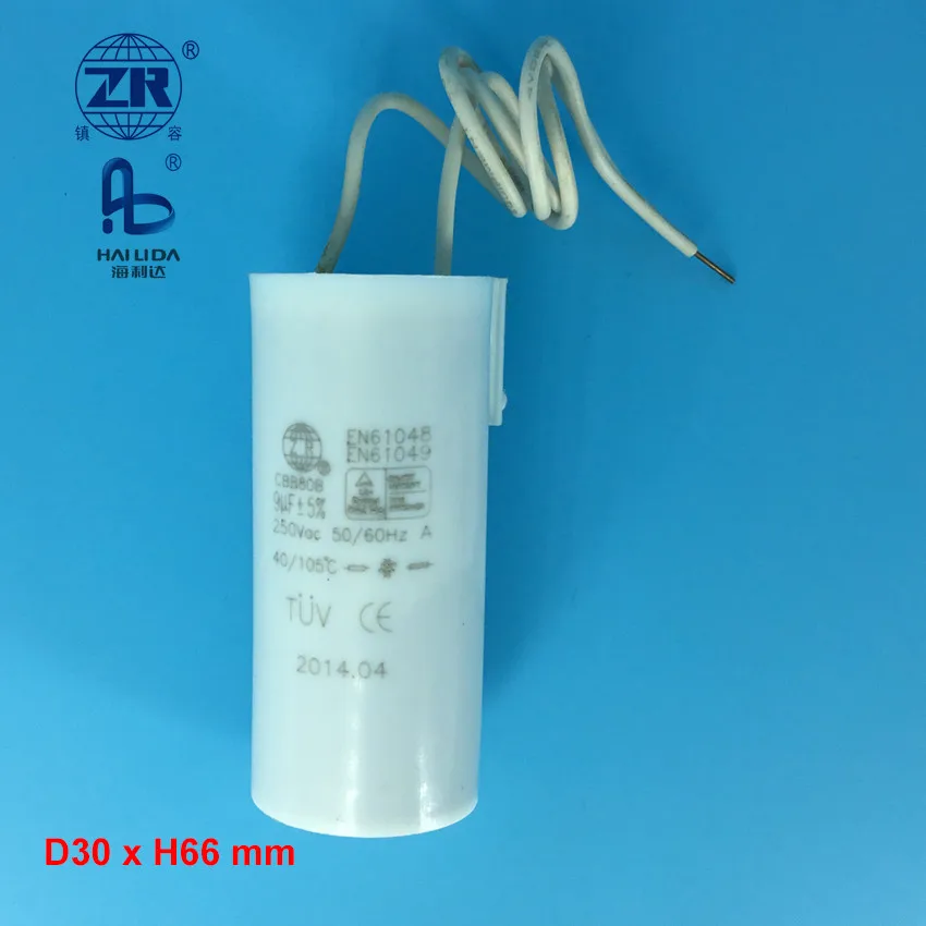 Emergency Light Super Capacitor 250v With Lead Wire Cbb80 9uf Buy
