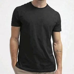 Fashionable Black Round Neck Slim Fit 100% Egyptian Pima Cotton Blank T-Shirt Fashionable Black Round Neck Slim Fit 100% Egyptian Pima Cotton Blank T-Shirt
