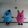 city parade Walking suit High quality concert decorate plush cartoon inflatable pink note mascot costume for sale