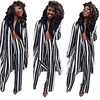 2018 Fashion Western latest striped Printed slacks casual trendy woman suits FM-K9230